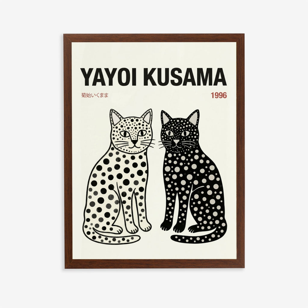 Yayoi Kusama Cats Tokyo 1996 Poster