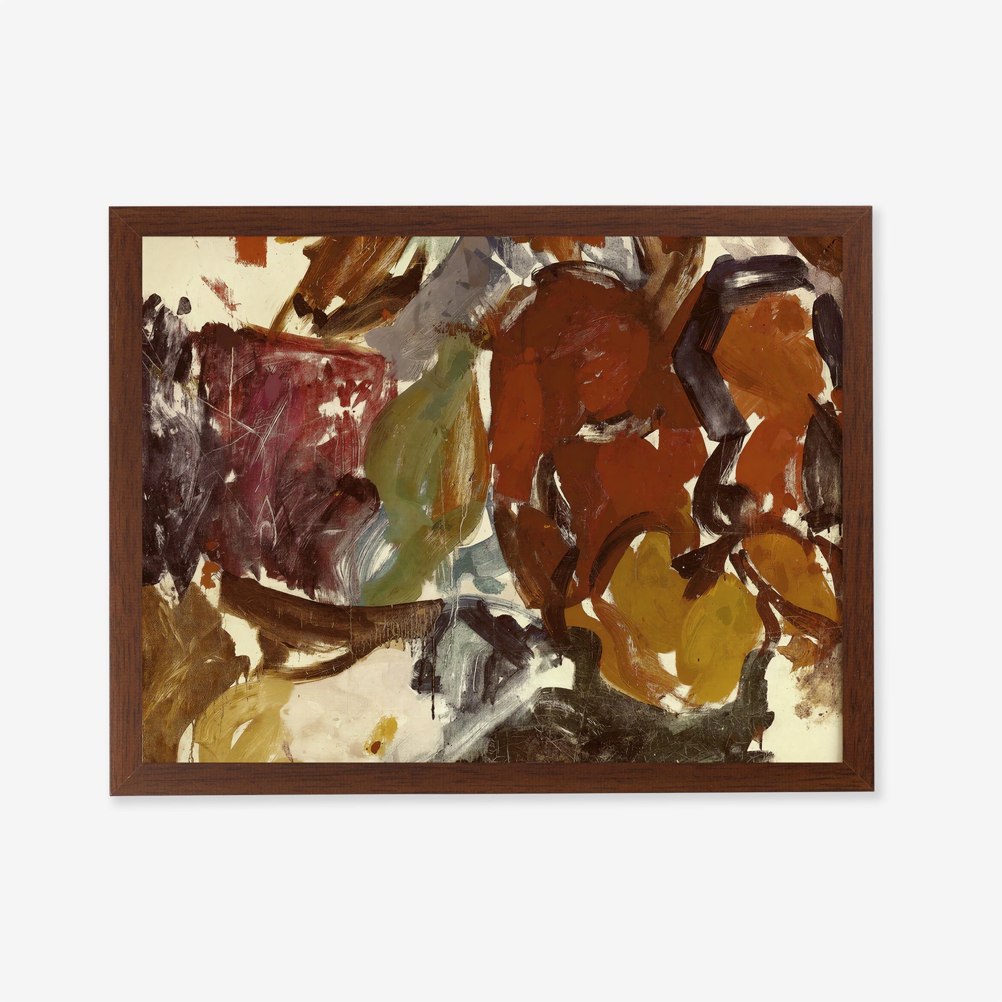 Warm Earthy Abstract Art Print