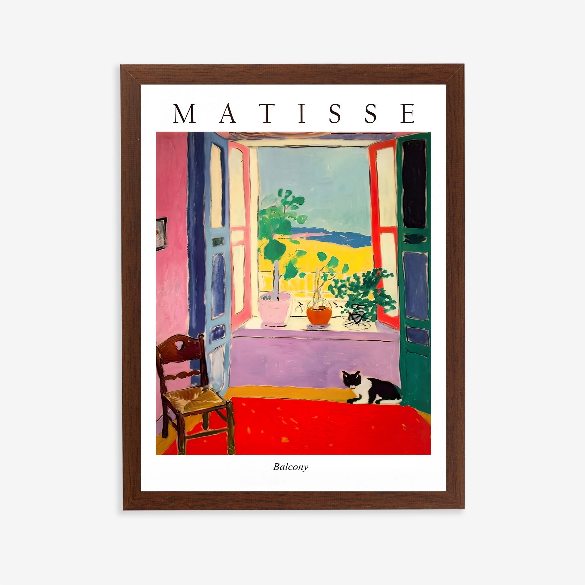 Matisse style balcony art print