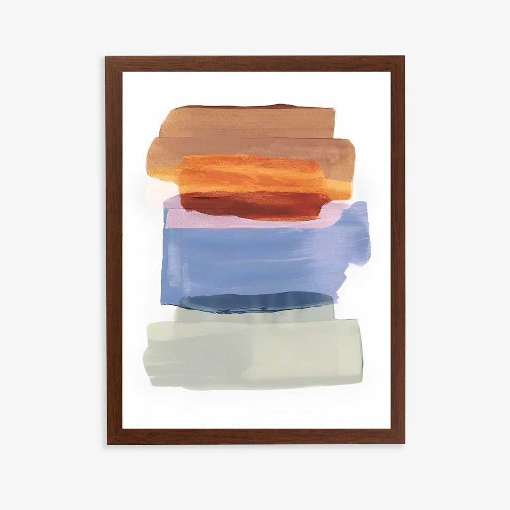 Abstract color block wall art print