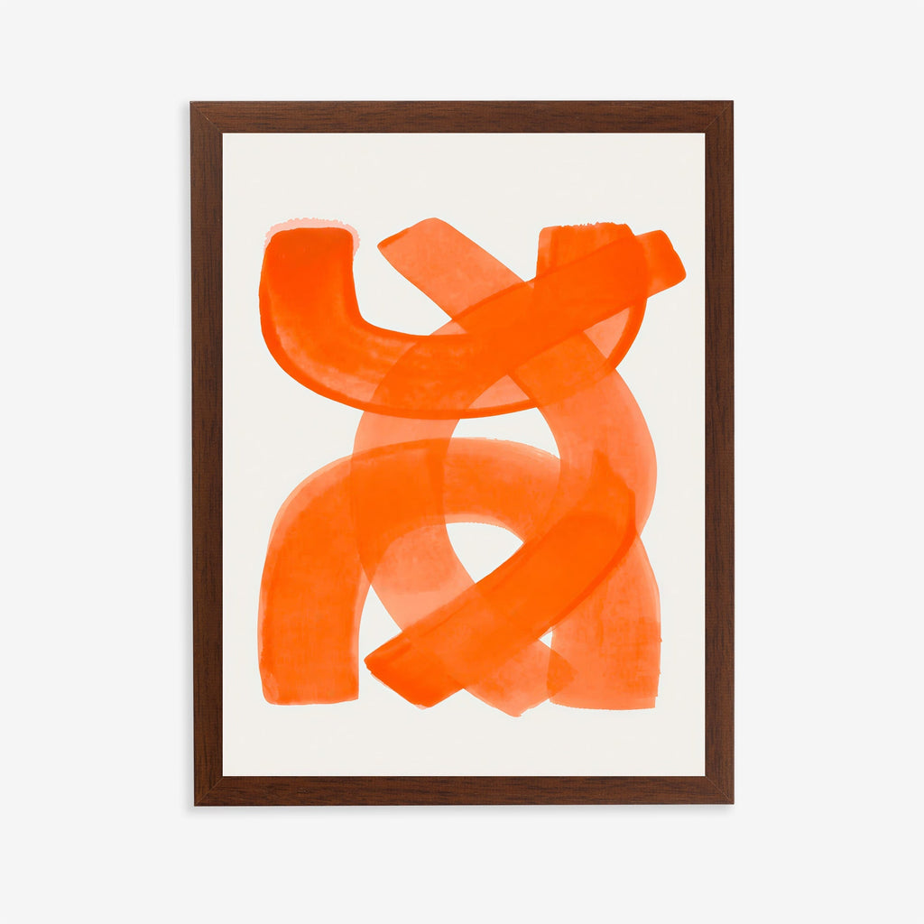 Orange Minimalist Abstract Wall Art Print