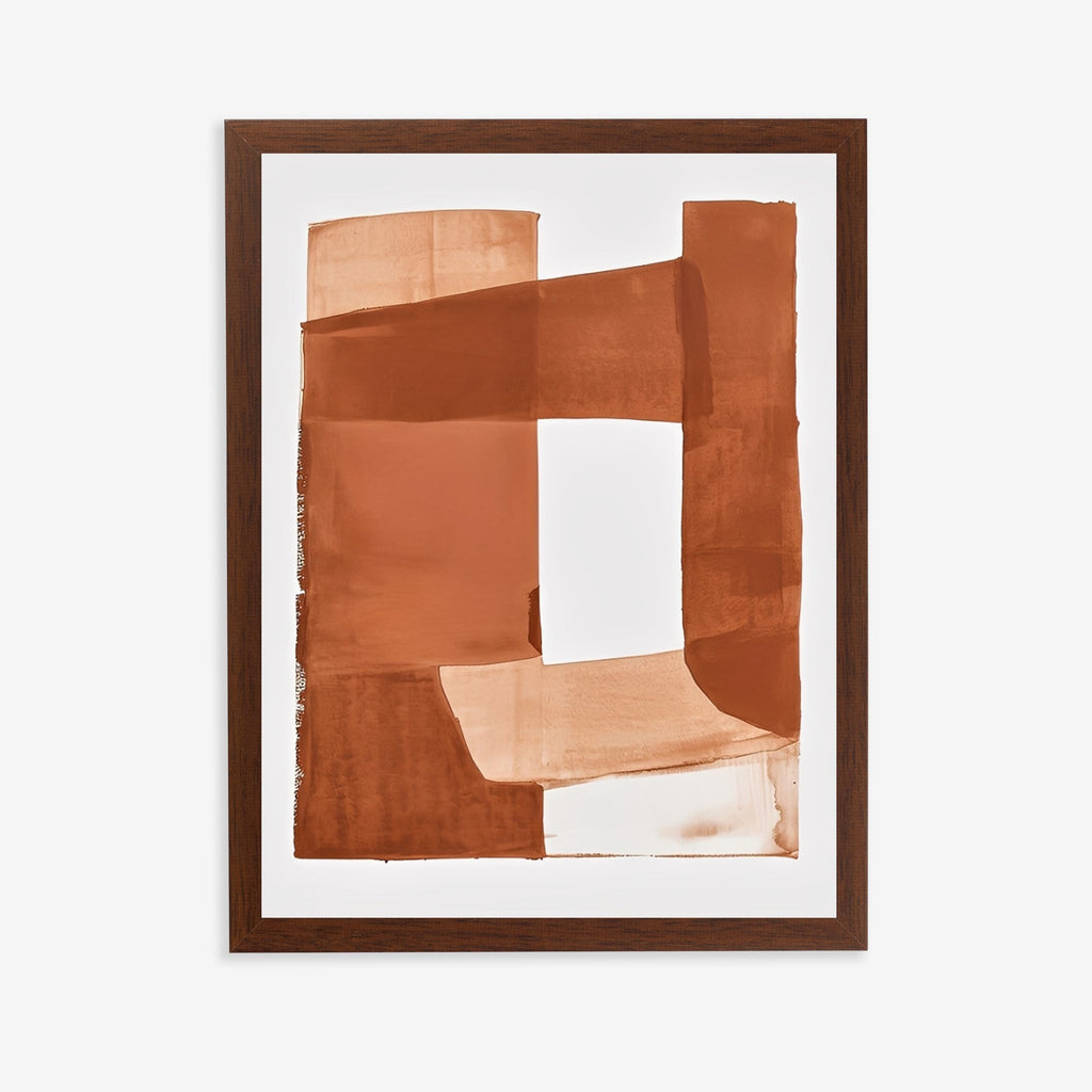 Abstract earth tone wall art print