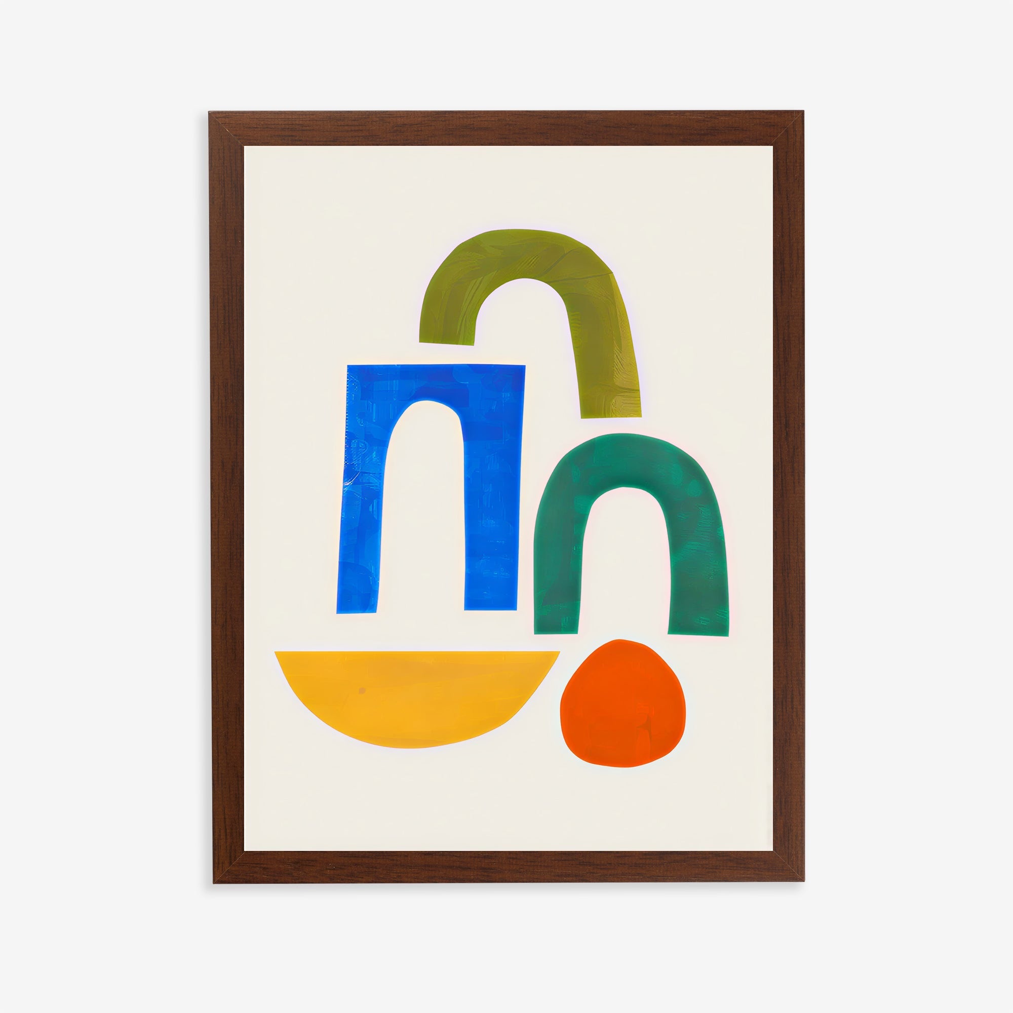 Colorful Minimalist Abstract Wall Art Print