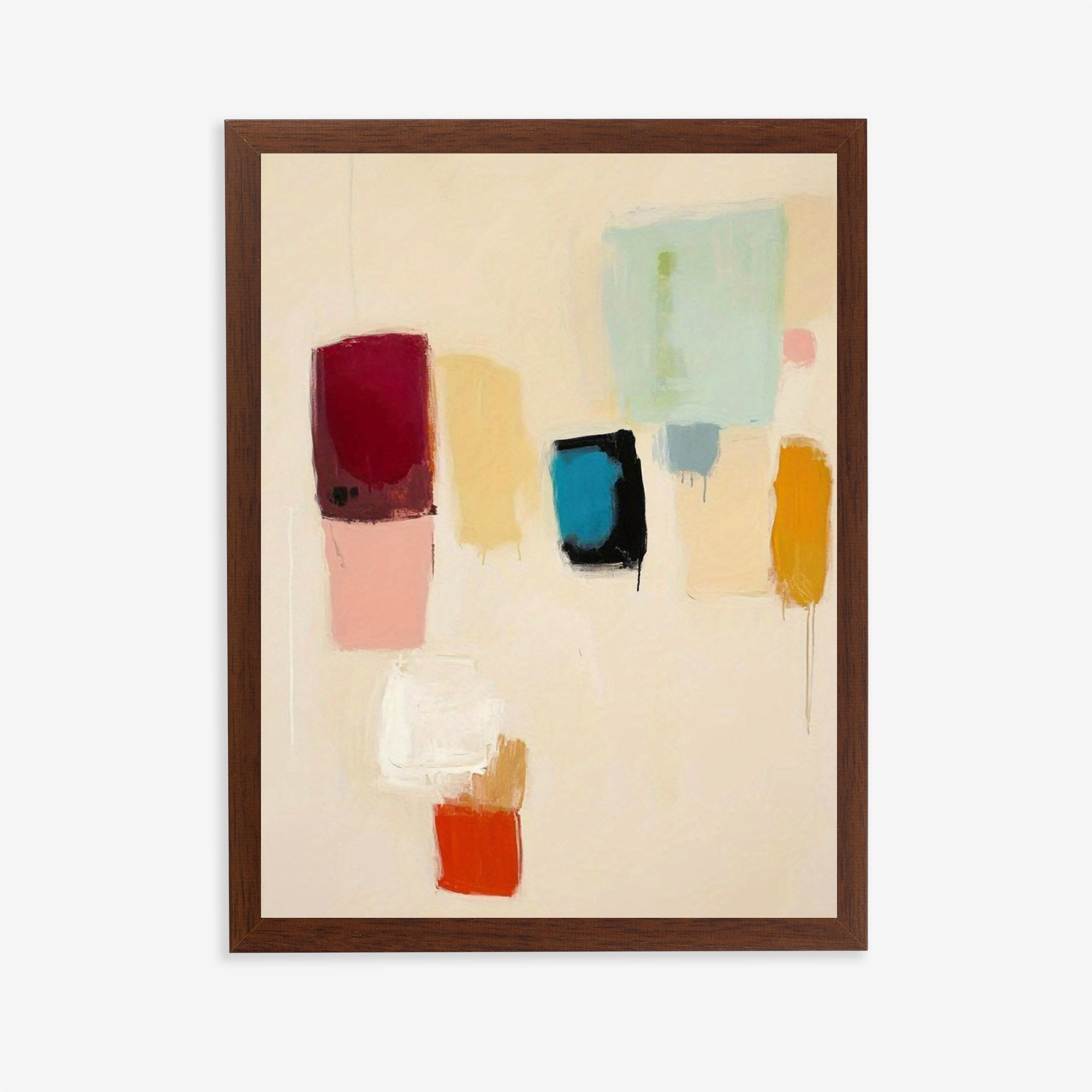 Color Minimalist Abstract Wall Art Print