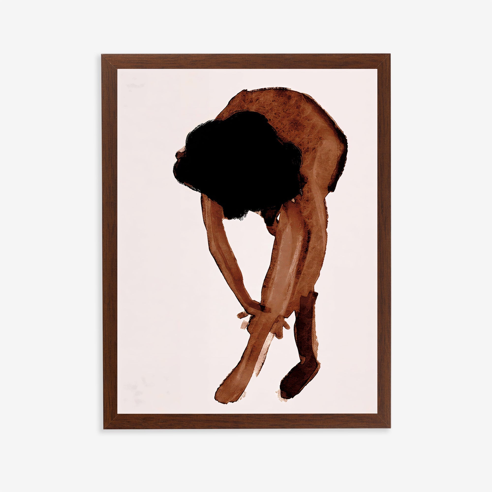 Abstract watercolor figure wall art print