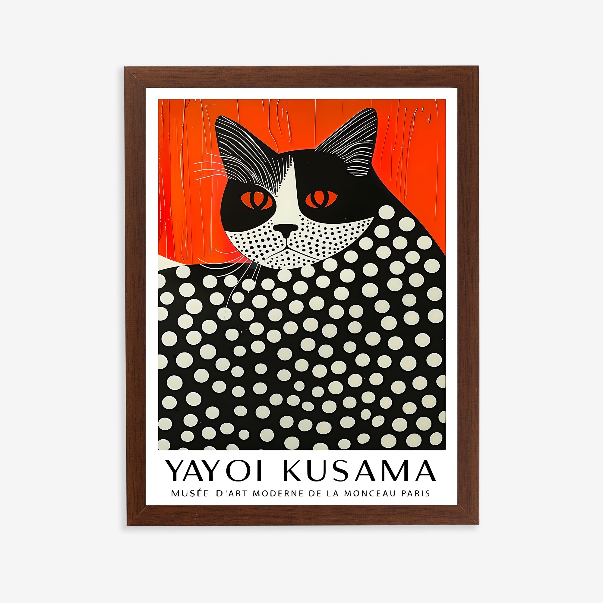 Ploka Dot Cat Print