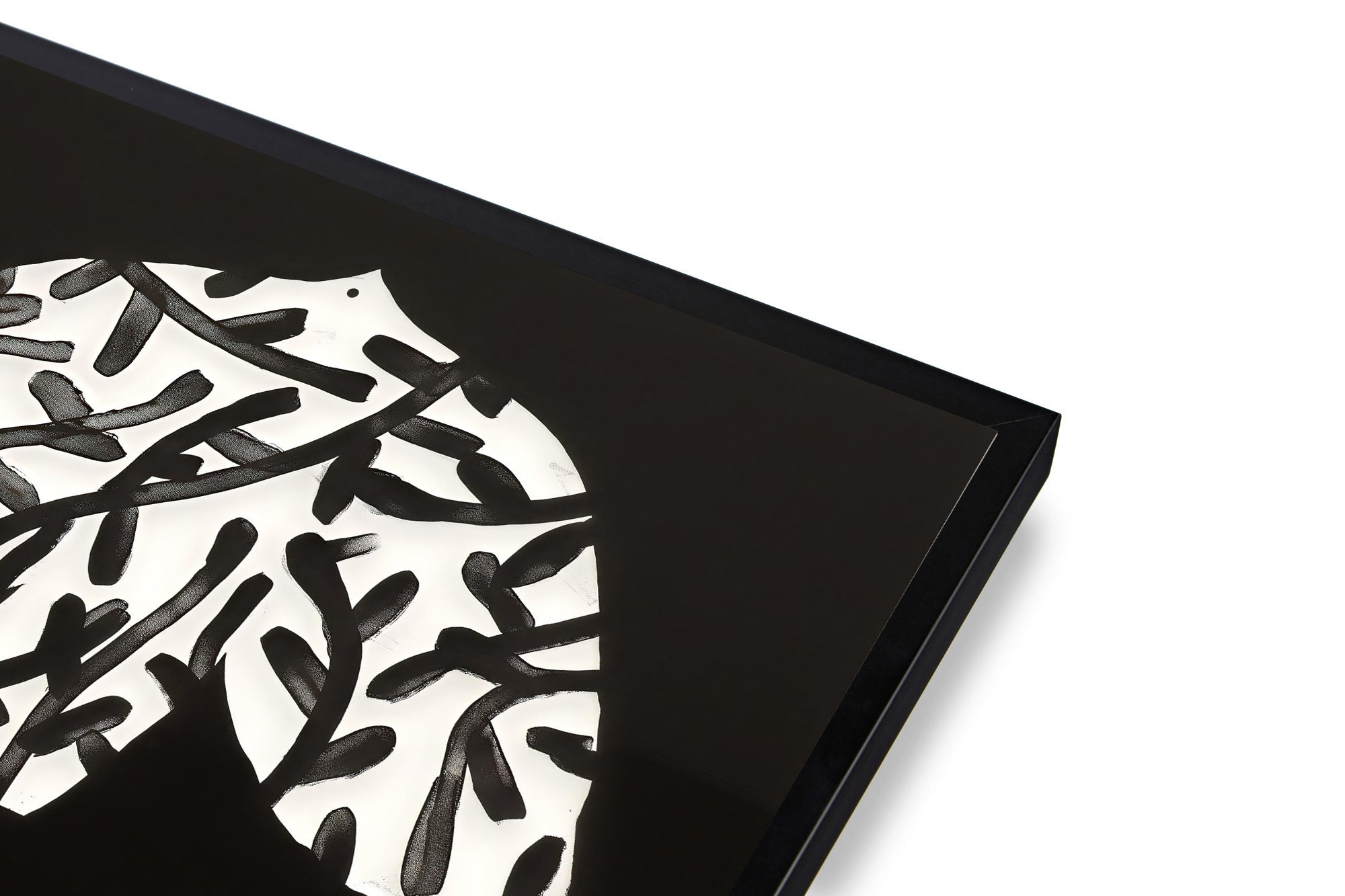 Abstract Black and White Wall Art Print