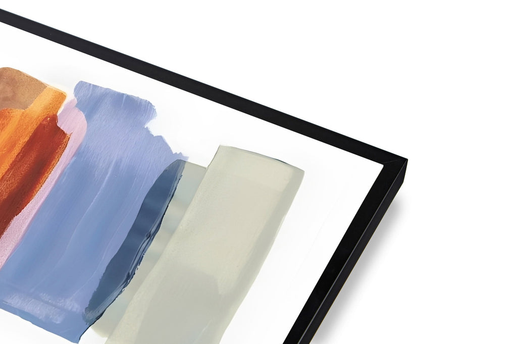 Abstract color block wall art print