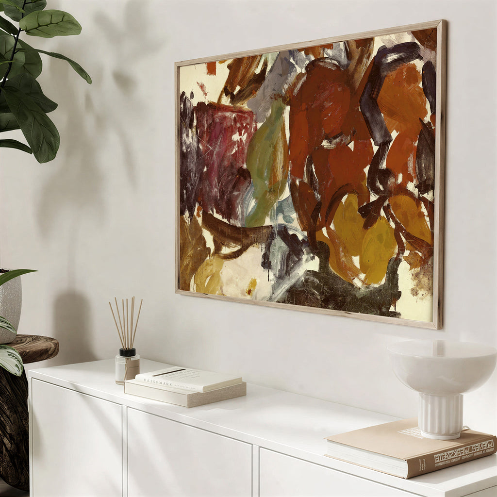 Warm Earthy Abstract Art Print
