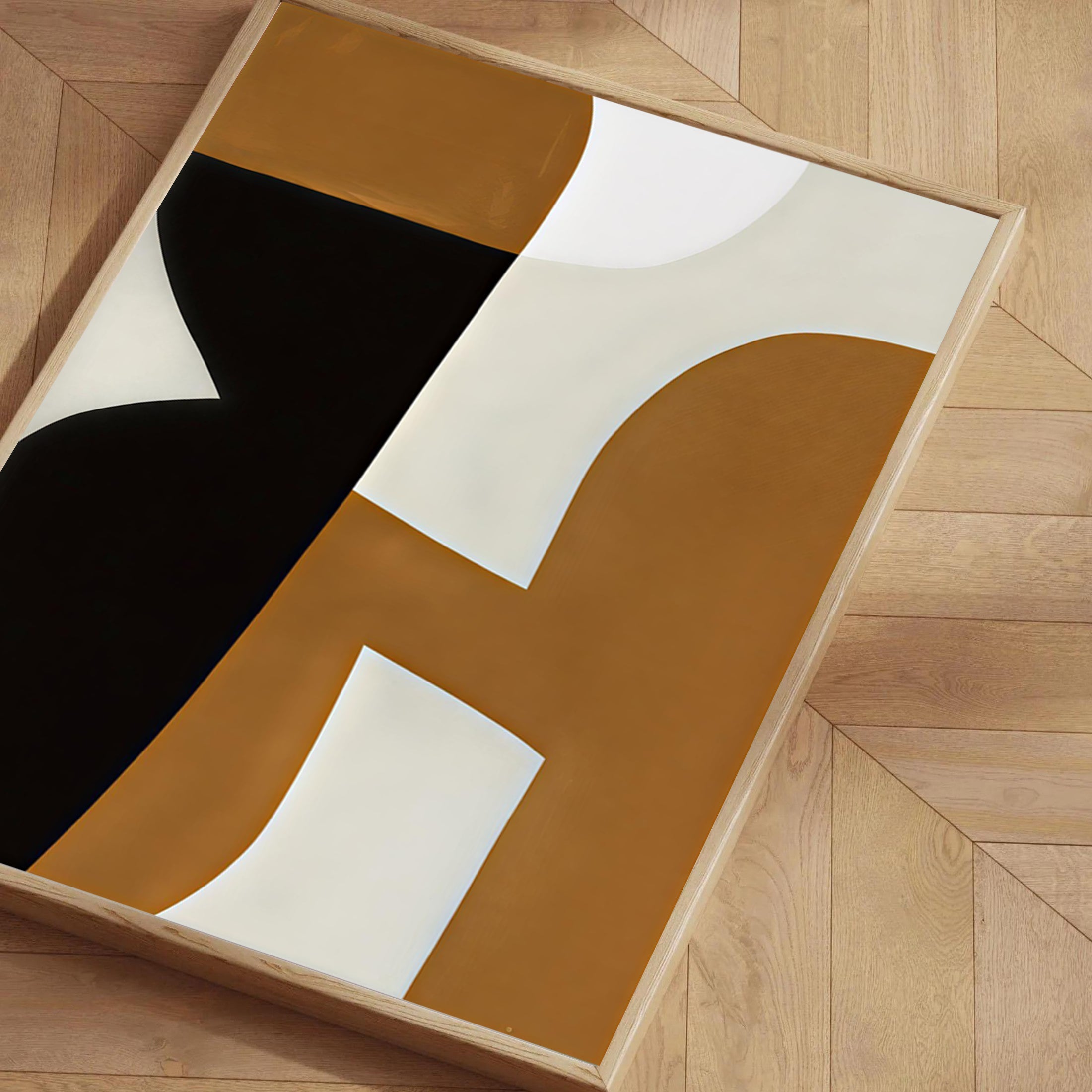 Abstract geometric art print