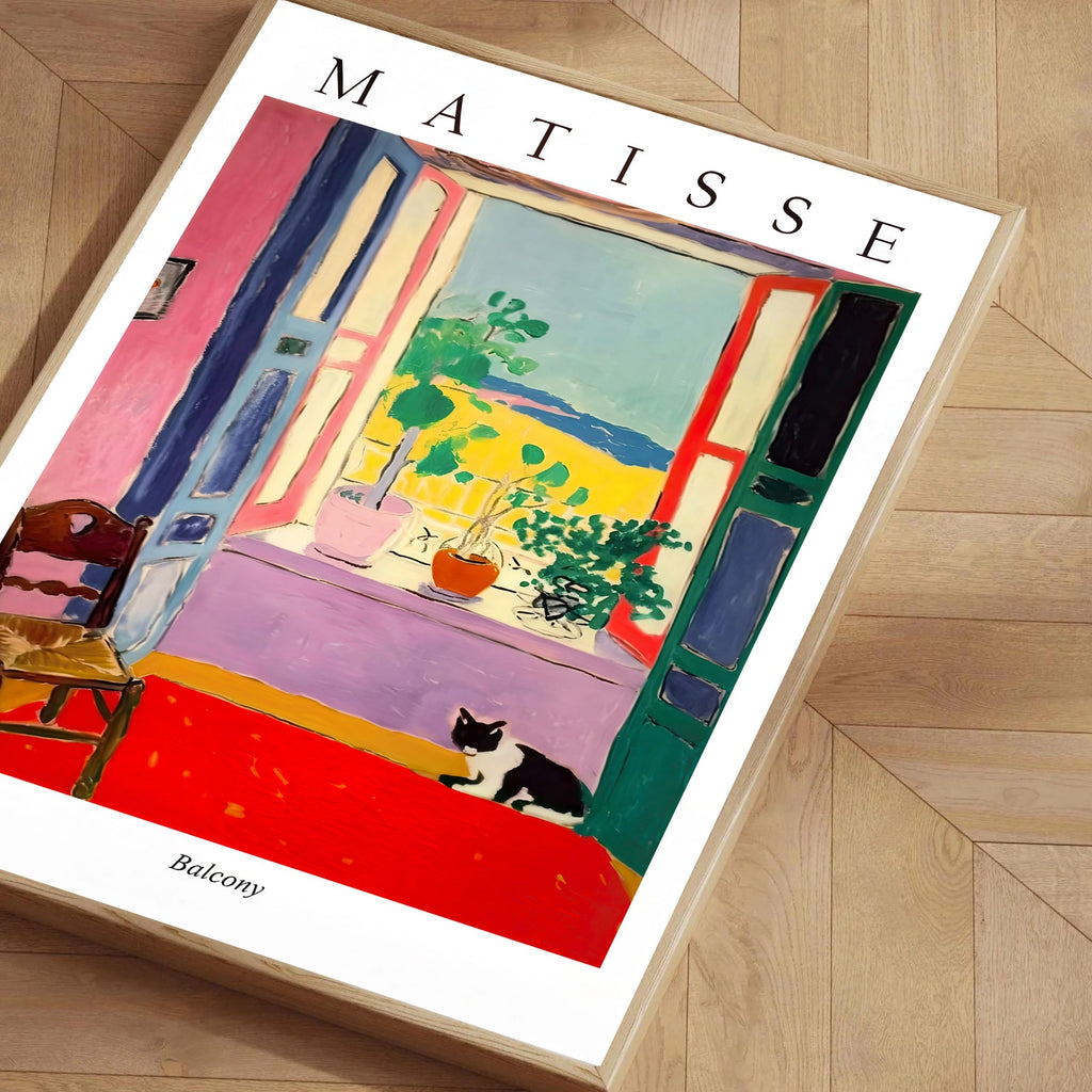 Matisse style balcony art print