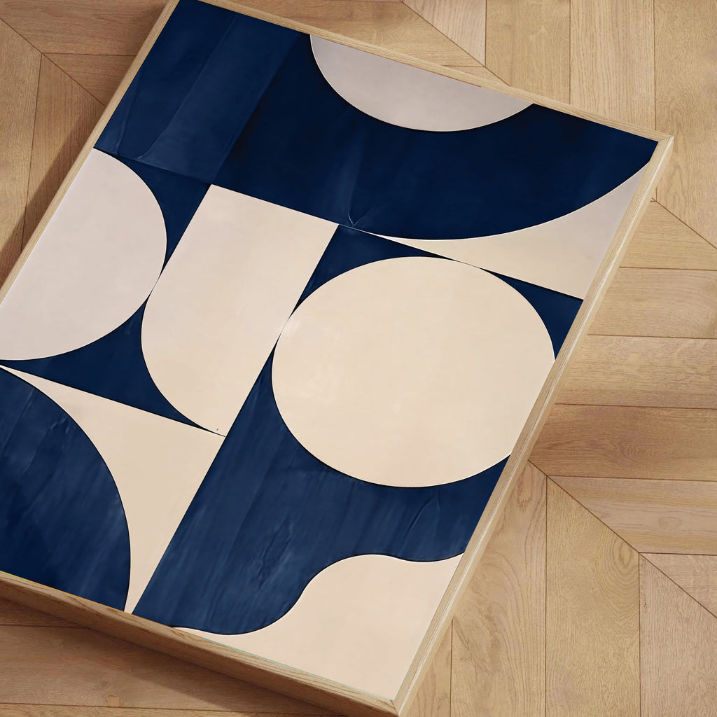 Modern geometric abstract wall art print