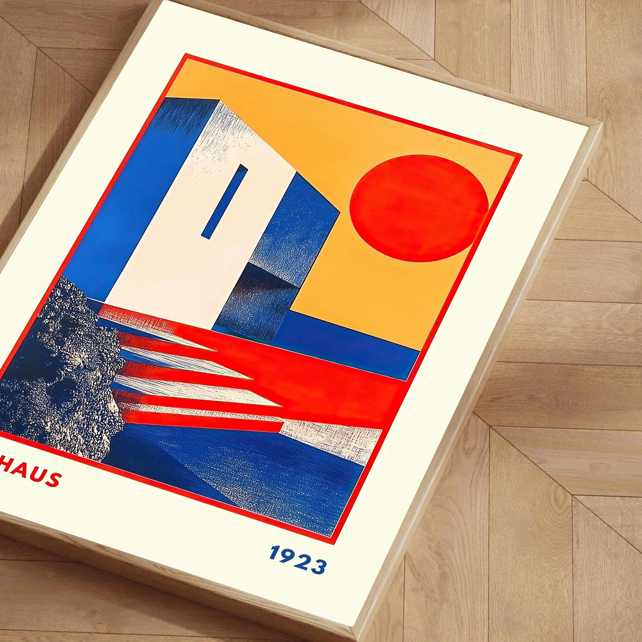 Bauhaus 1923 Geometric Architecture Poster