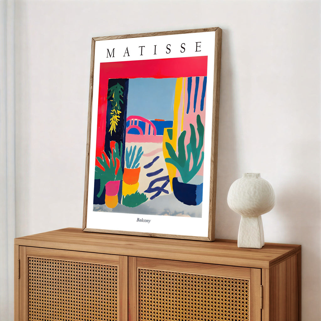 Henri matisse inspired interior plant artwork
