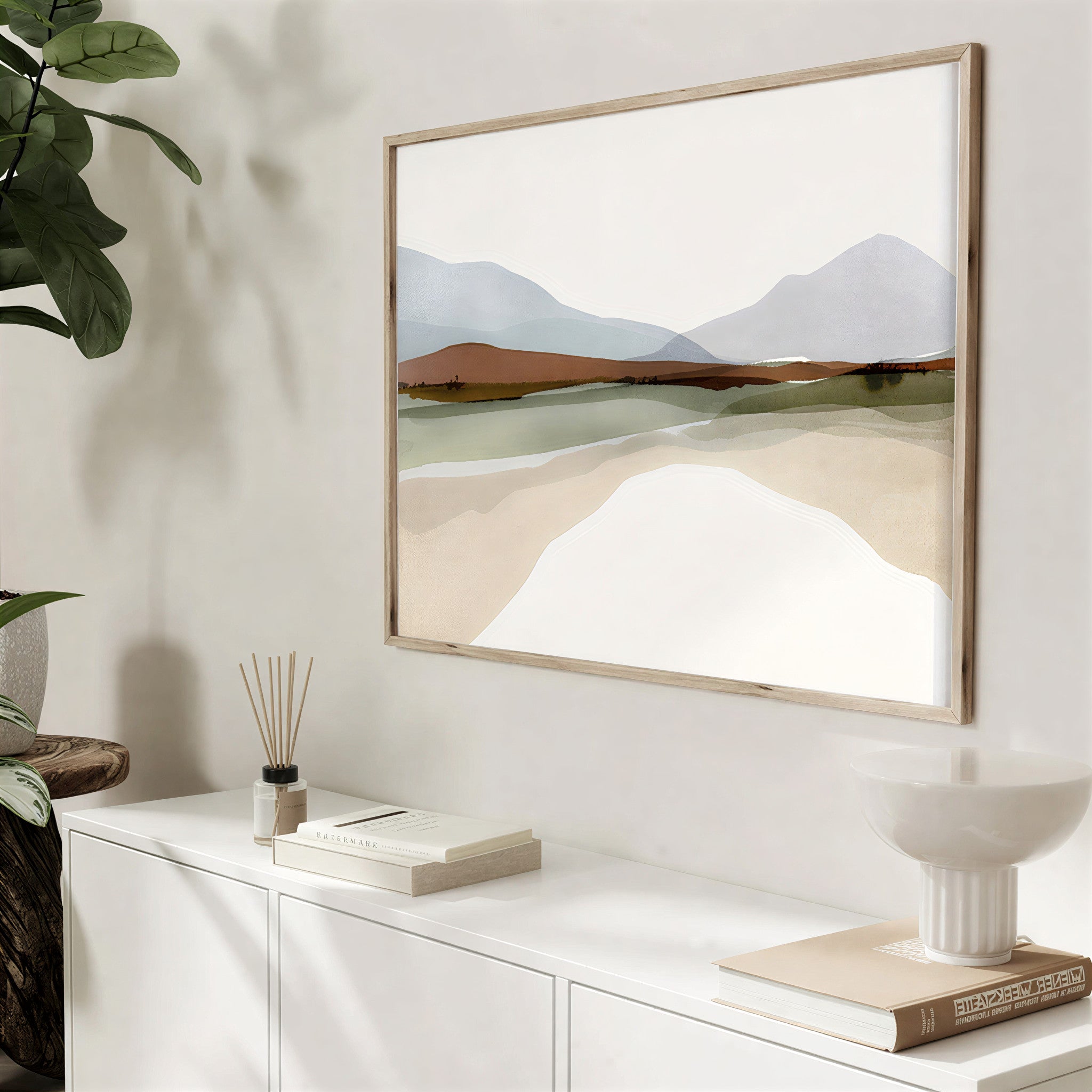 Watercolor Landscape Art Print