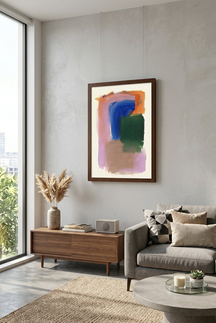 Colorful Modern Abstract Art Print