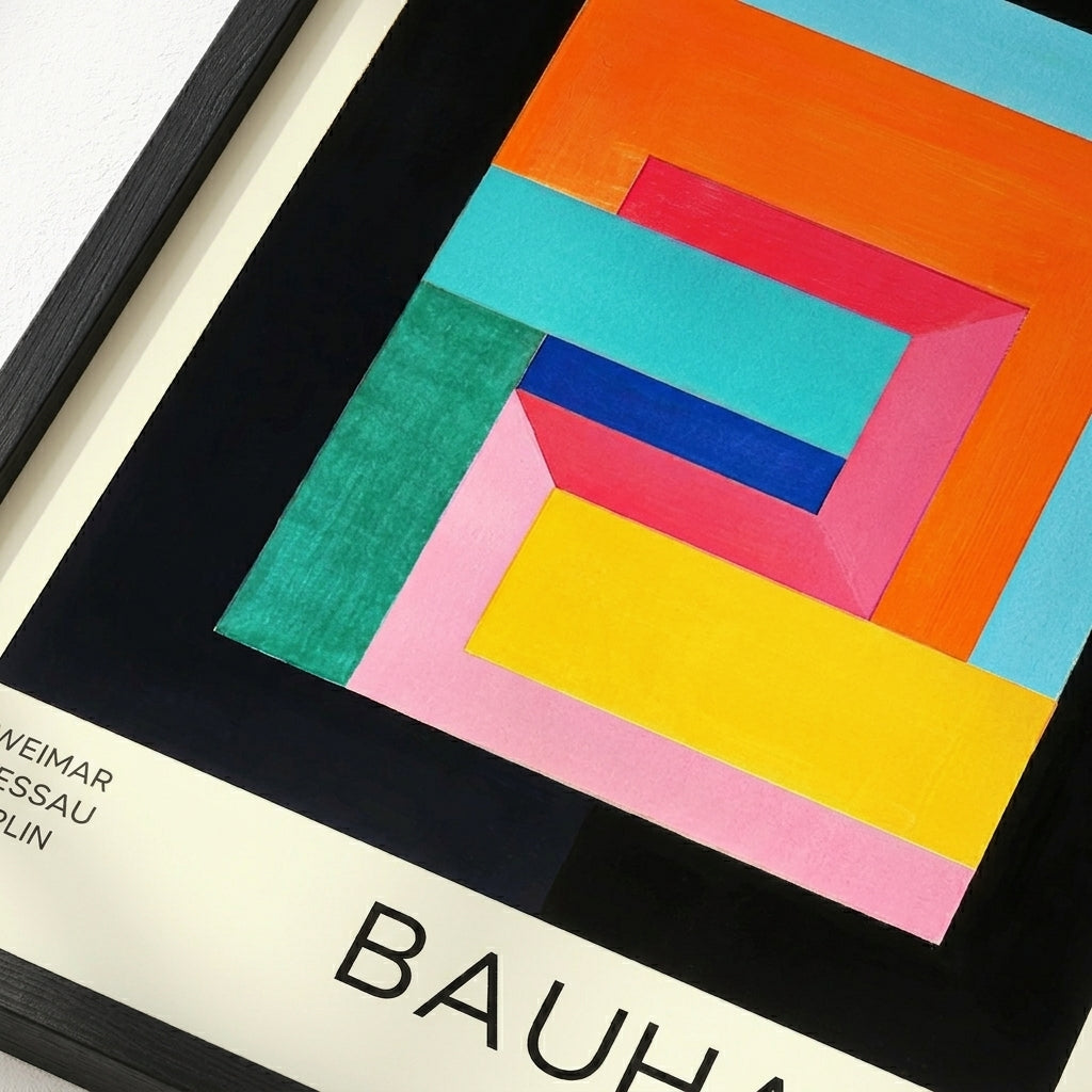 Bauhaus Geometric Abstract Art Print