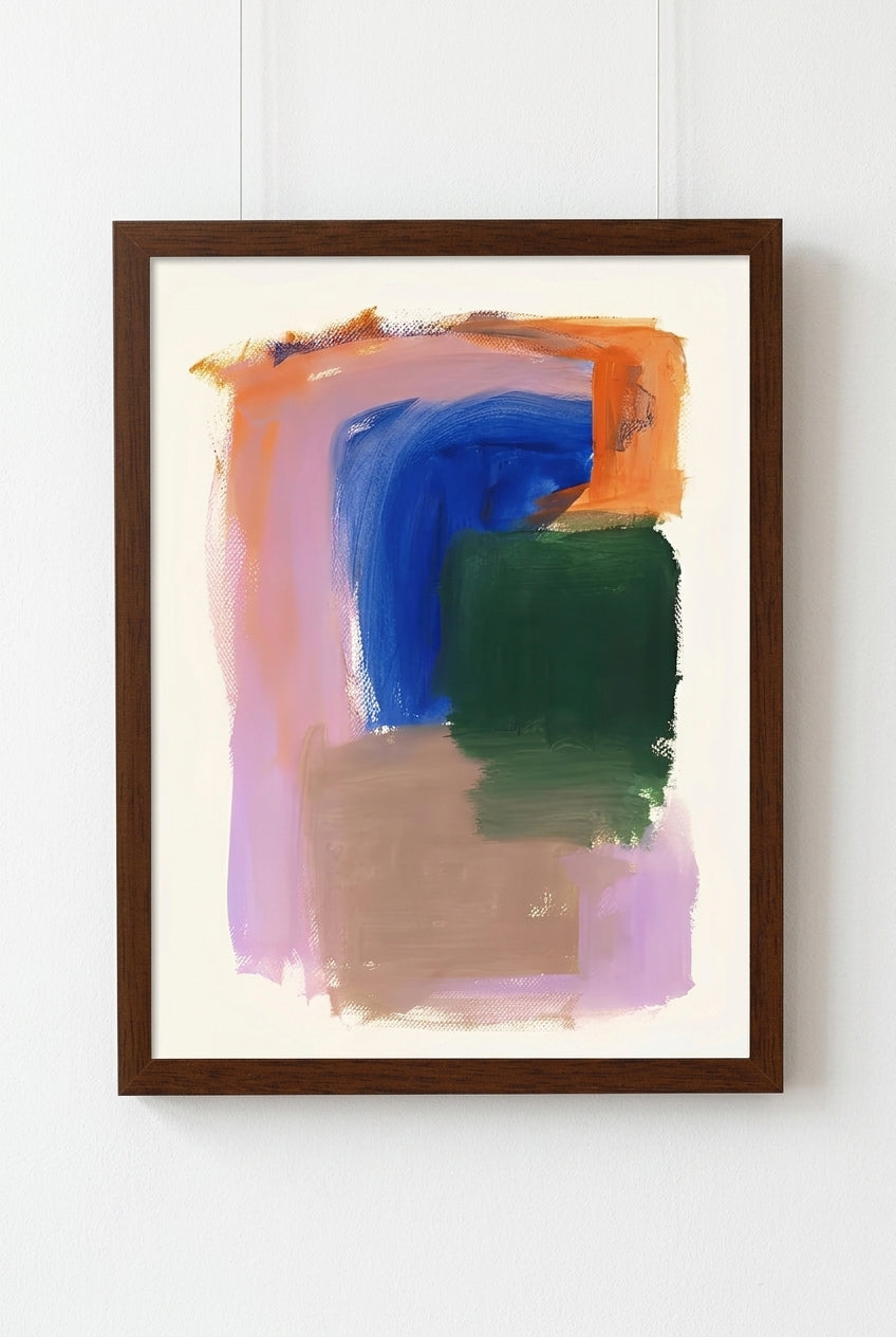 Colorful Modern Abstract Art Print