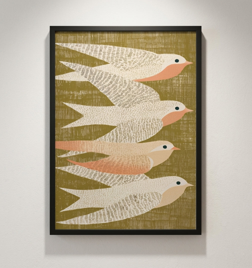 Scandinavian Bird Print