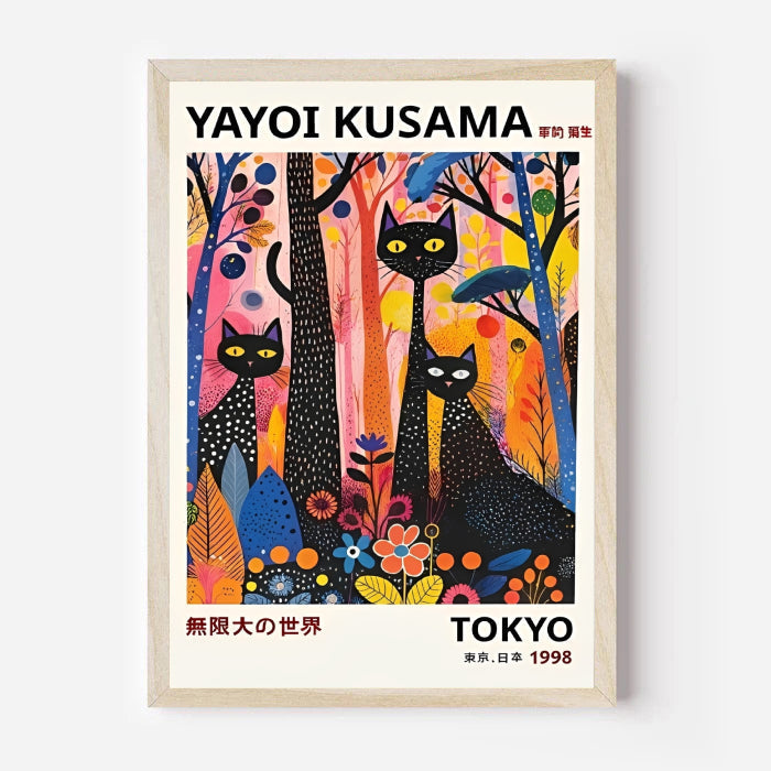 Yayoi Kusama Black Cats