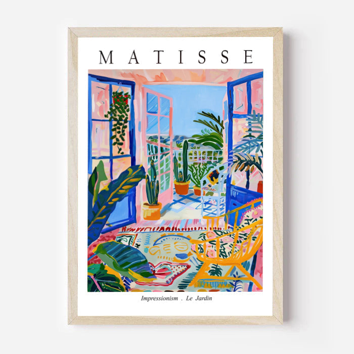 Matisse Le Jardin Exhibition Poster - Colorful Balcony Wall Art