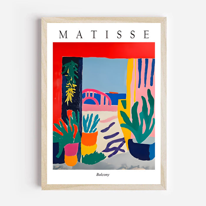 Henri matisse inspired interior plant artwork