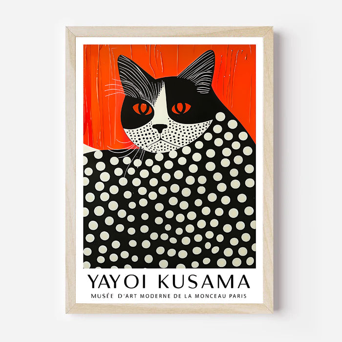 Ploka Dot Cat Print