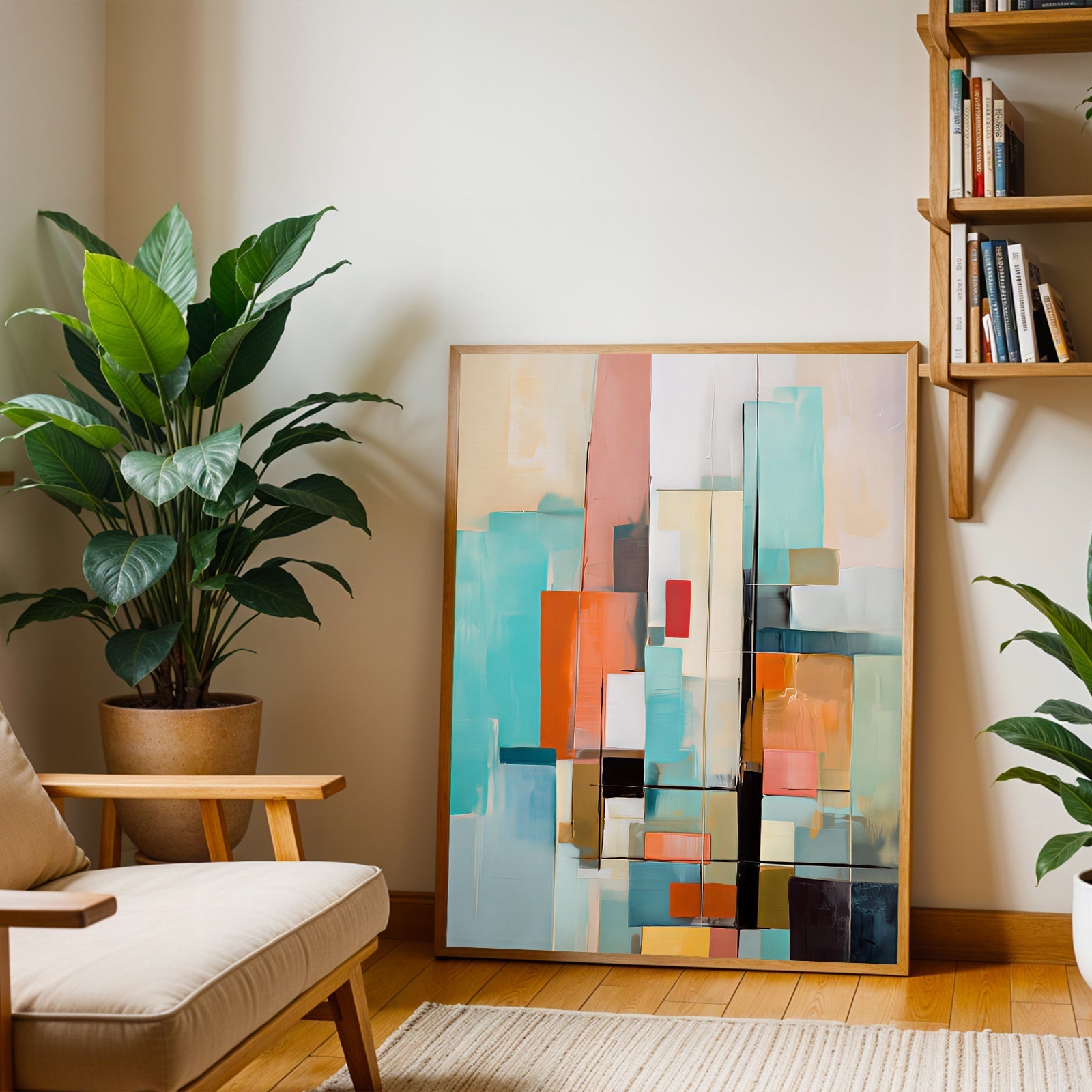 Abstract Geometric Wall Art Print