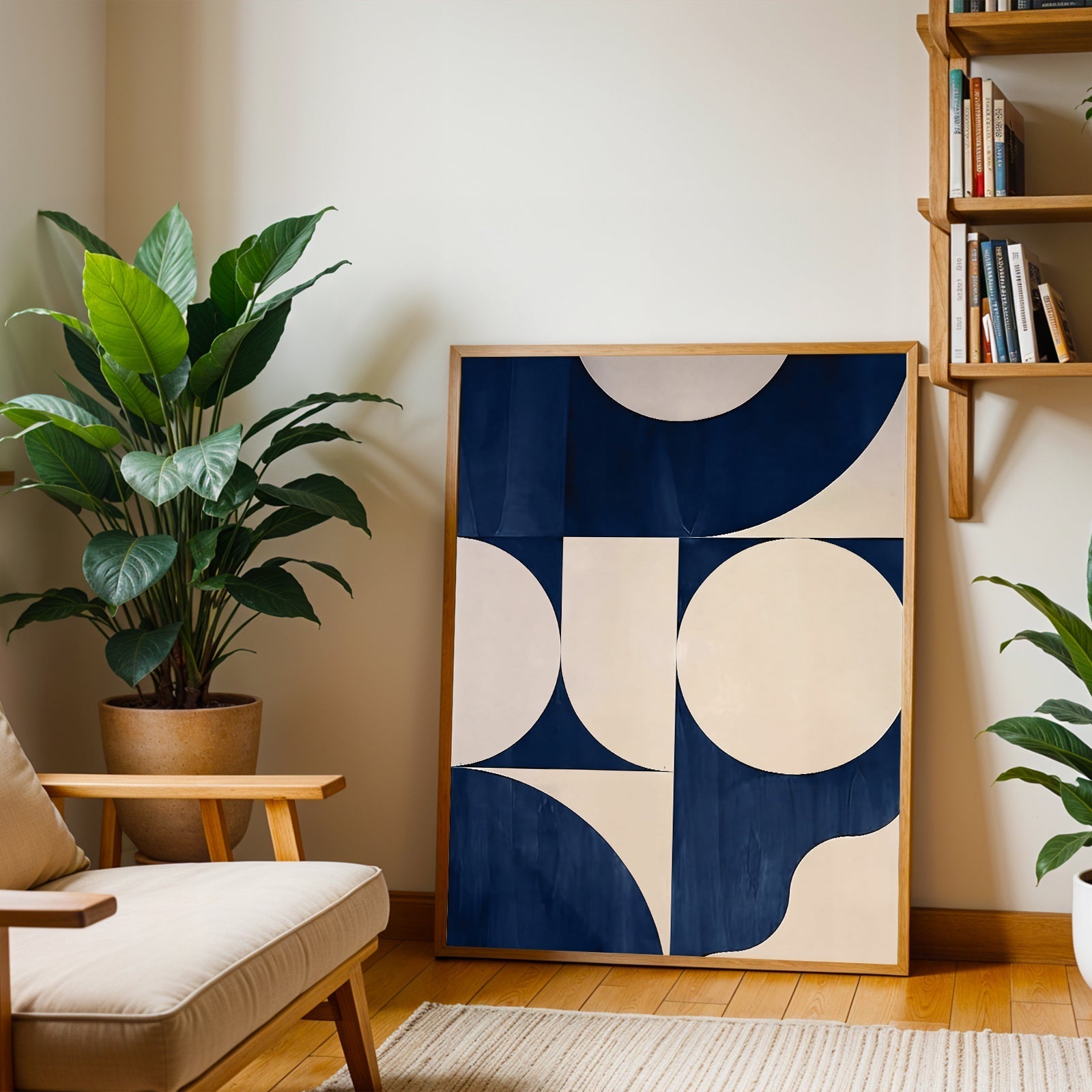 Modern geometric abstract wall art print