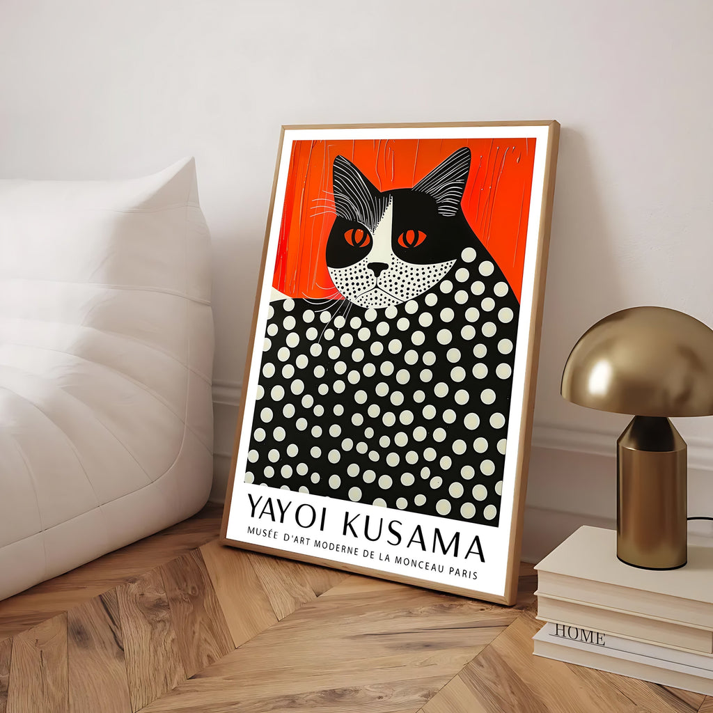 Ploka Dot Cat Print