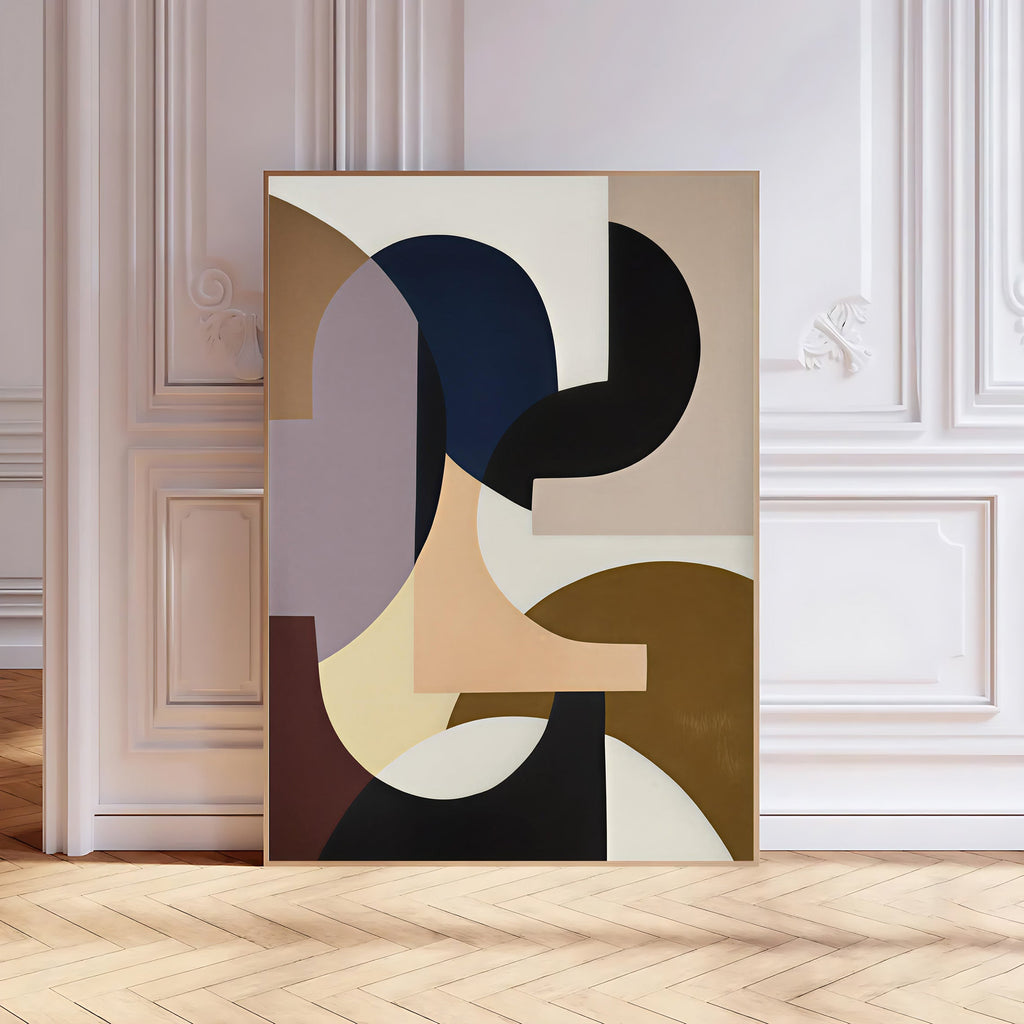 Abstract geometric shapes art print