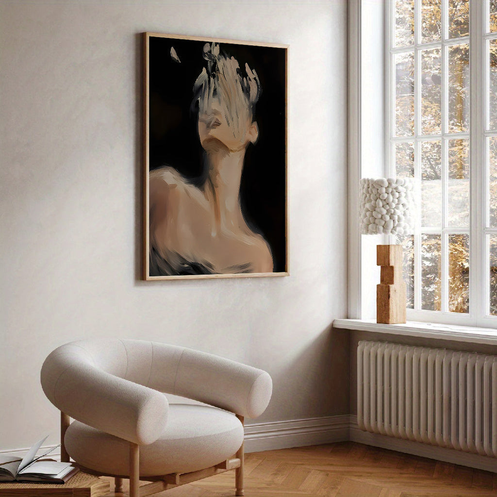 Faceless Abstract Portrait Wall Art Print