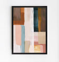 Modern neutral abstract wall art print