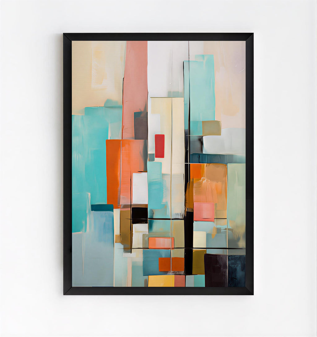 Abstract Geometric Wall Art Print