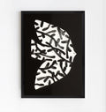 Abstract Black and White Wall Art Print