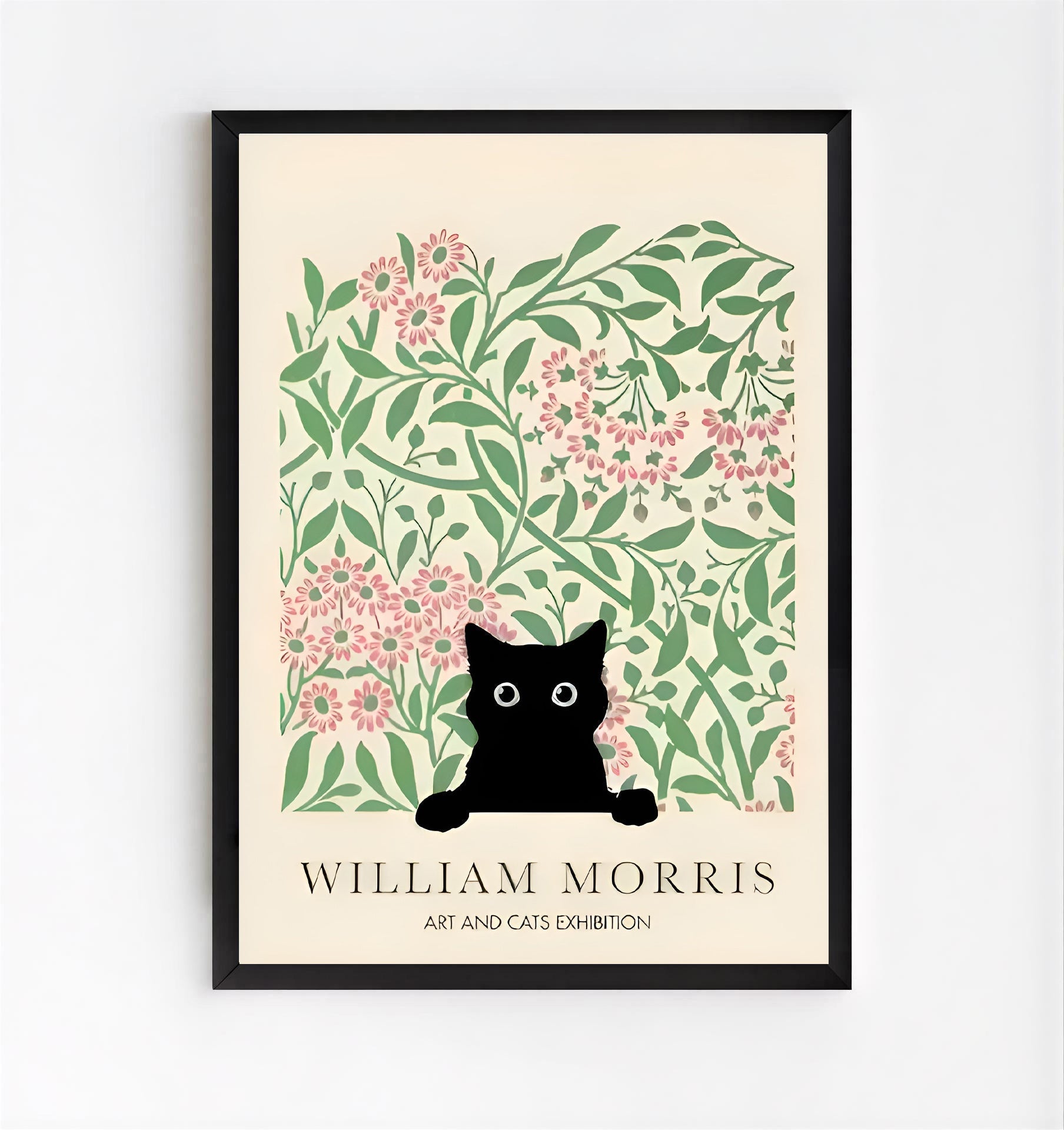 William Morris Black Cat Print
