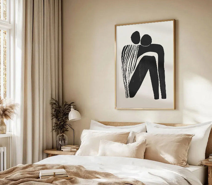 Minimalist Abstract Figure Wall Art Print