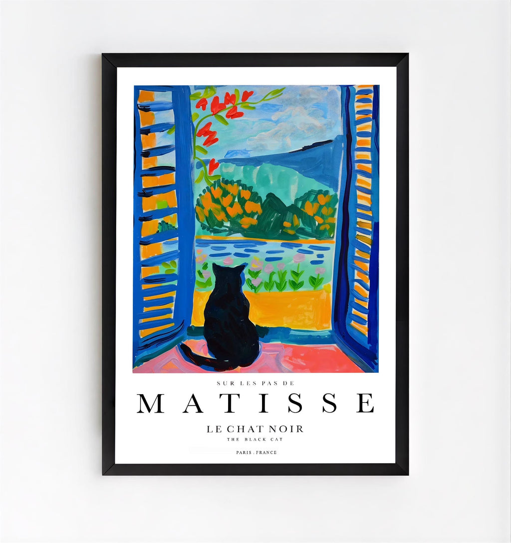Matisse Inspired Cat Art Print
