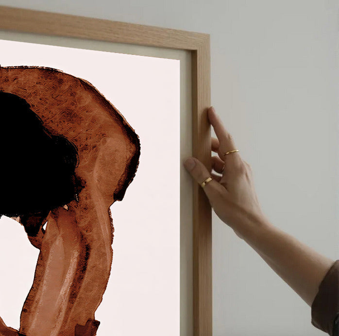 Abstract watercolor figure wall art print