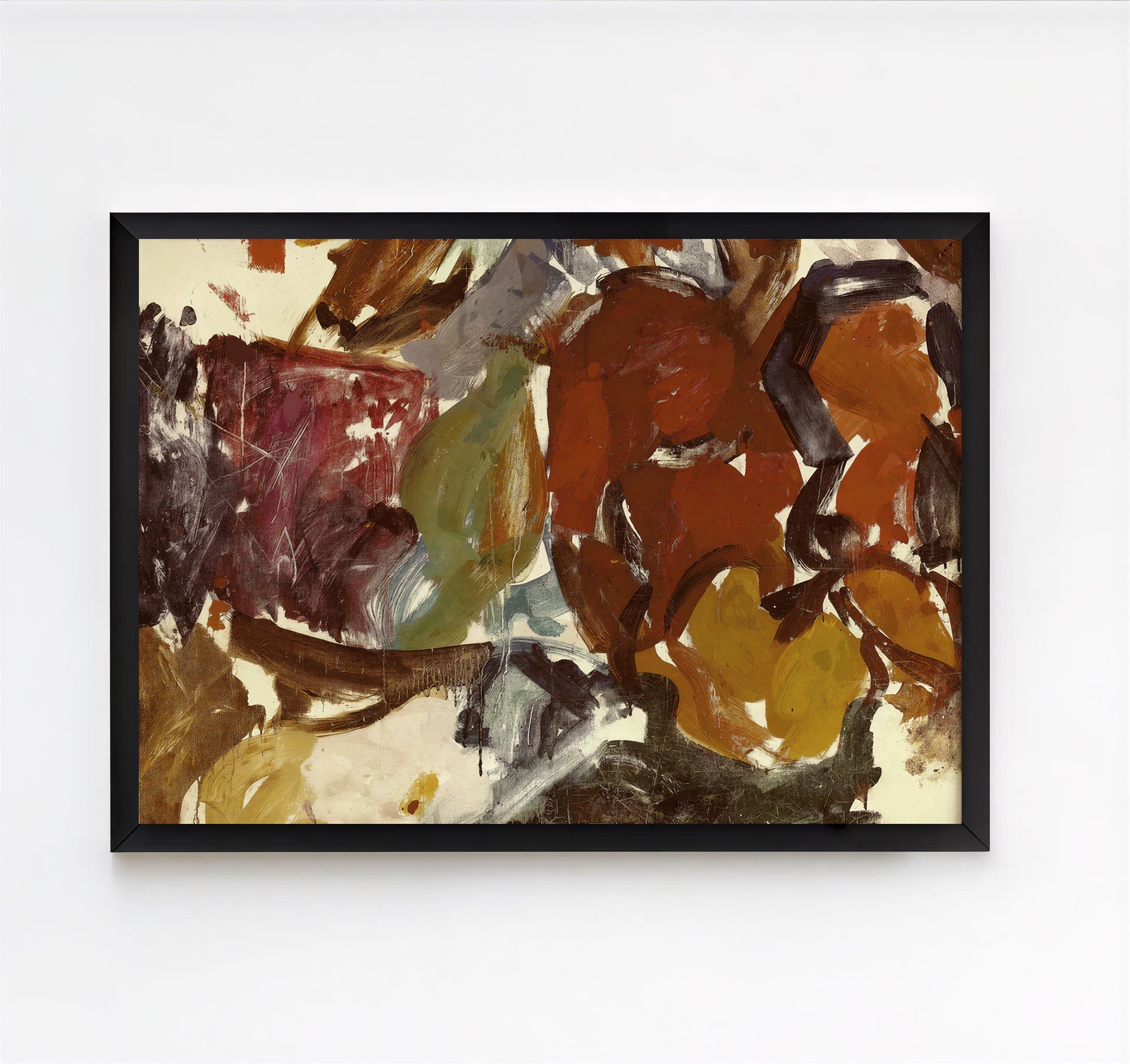 Warm Earthy Abstract Art Print