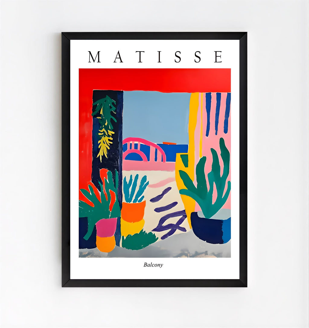 Henri matisse inspired interior plant artwork