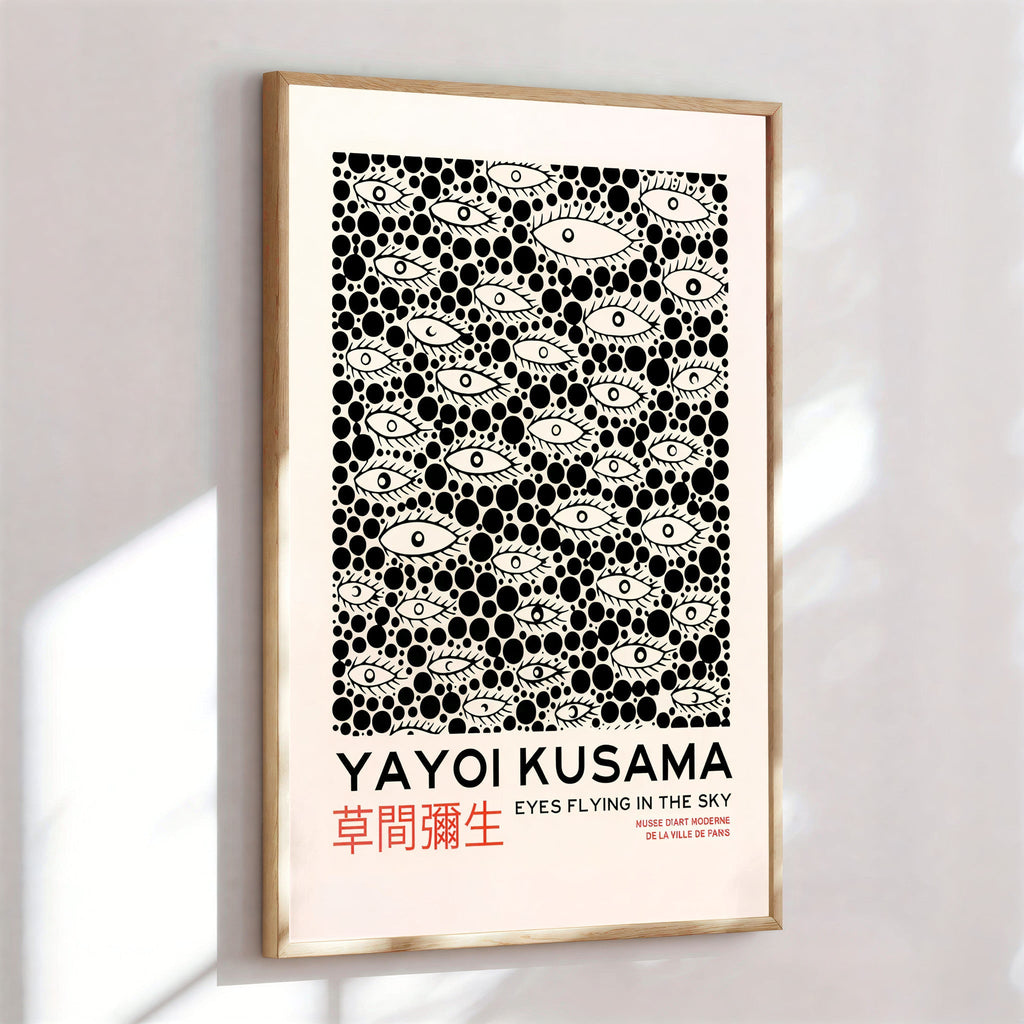 Yayoi-Kusama Inspired Poster Dots and Eyes