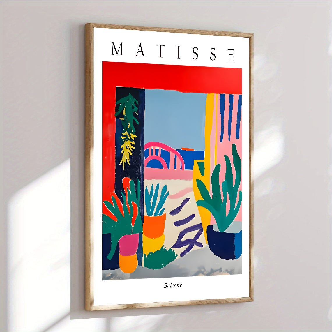 Henri matisse inspired interior plant artwork