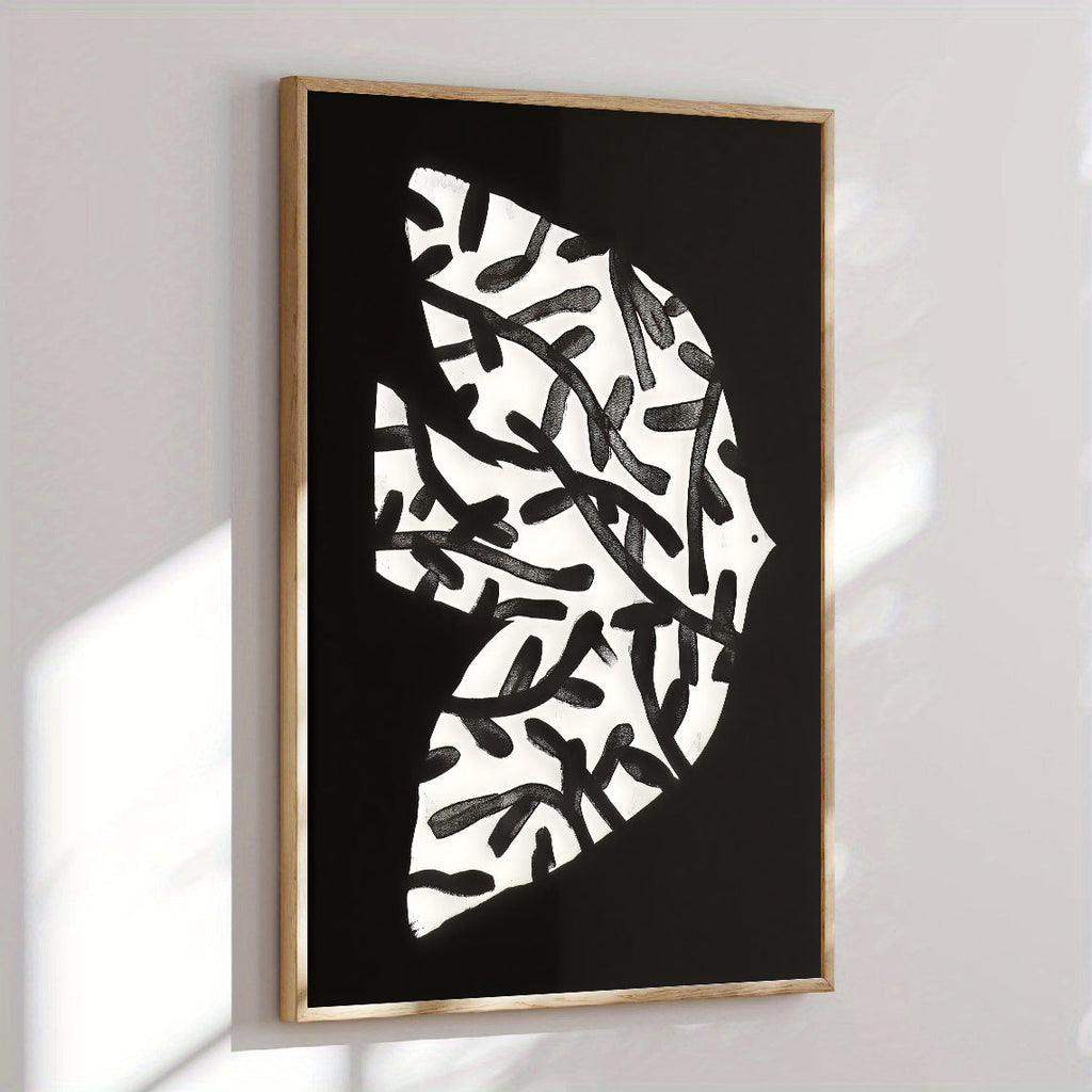 Abstract Black and White Wall Art Print