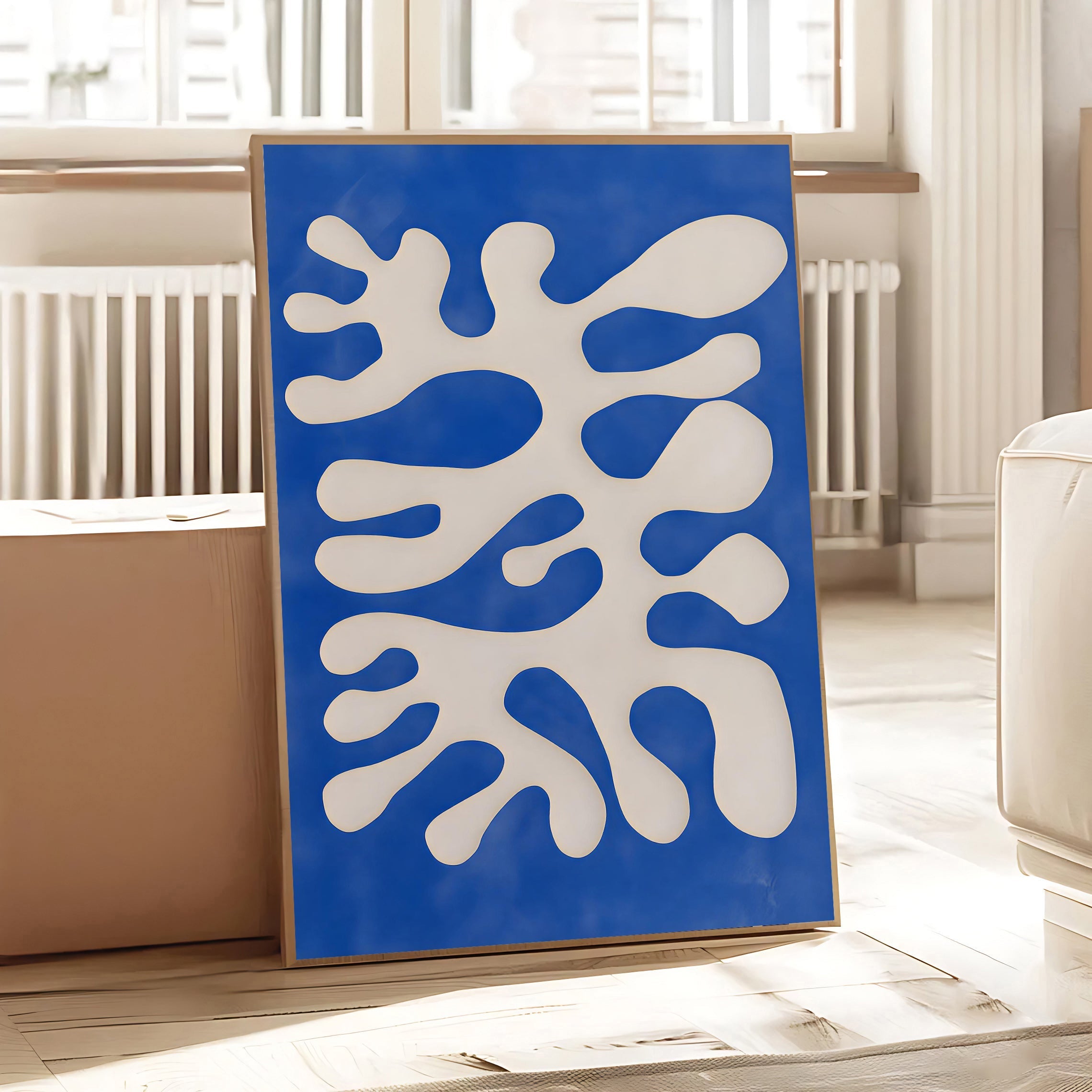 Modern abstract organic wall art print