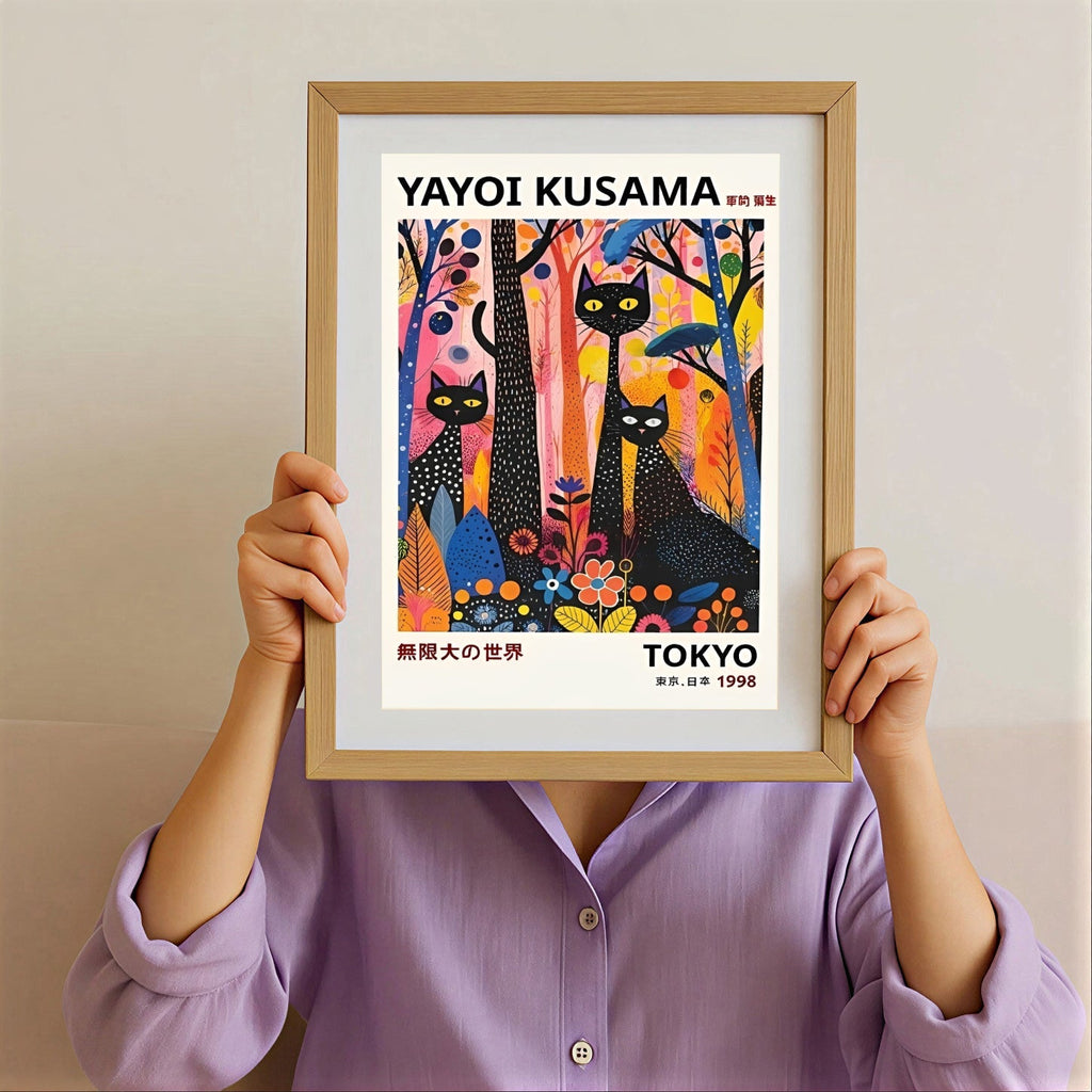 Yayoi Kusama Black Cats