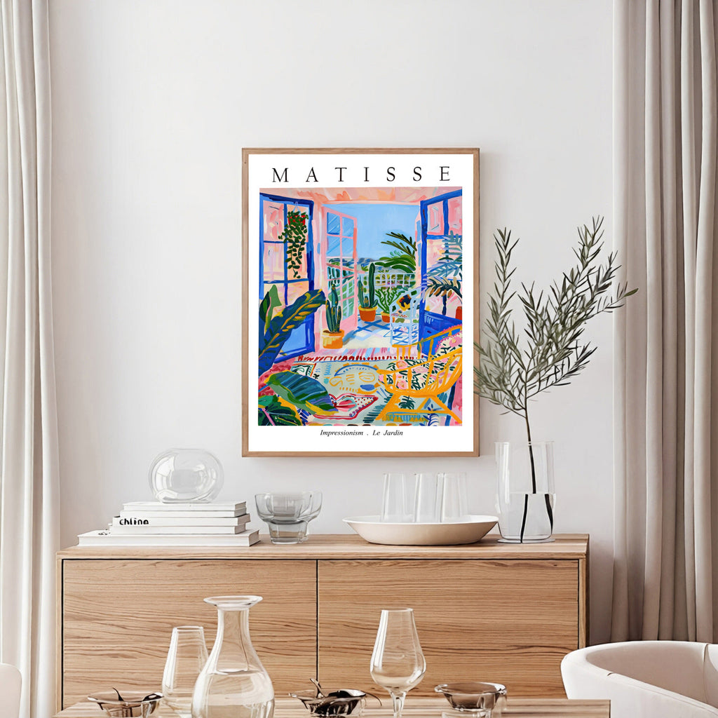 Matisse Le Jardin Exhibition Poster - Colorful Balcony Wall Art