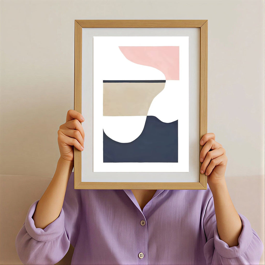 Scandinavian wall art print minimalist design