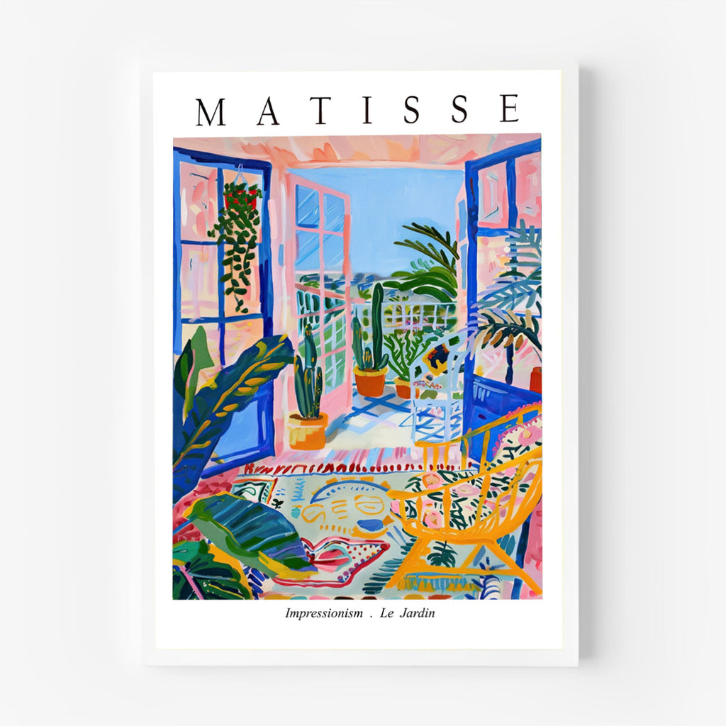 Matisse Le Jardin Exhibition Poster - Colorful Balcony Wall Art