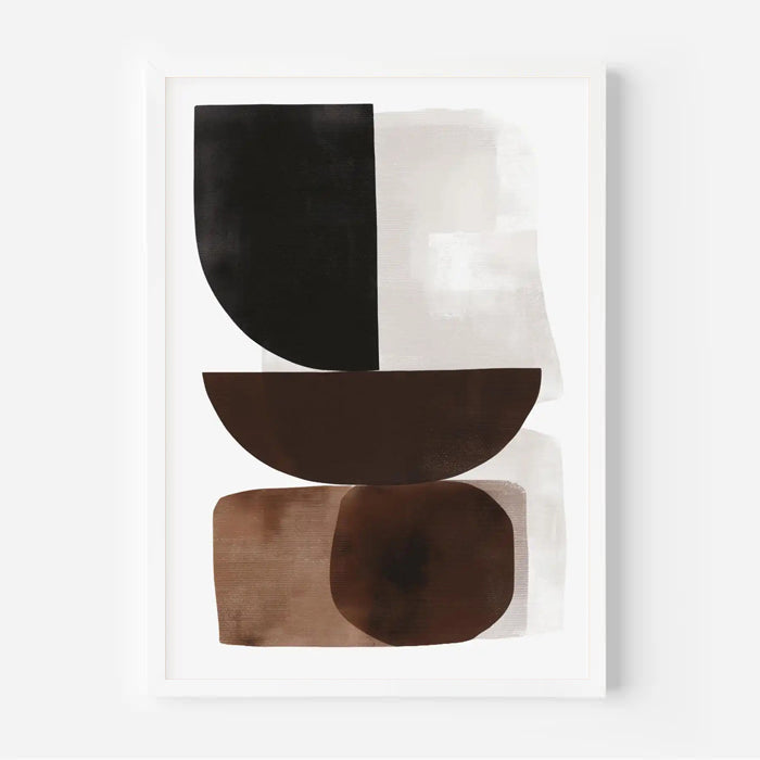 Abstract wall art in neutral tones
